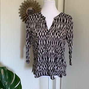 H&M tribal print top